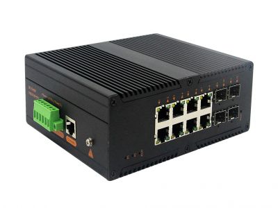 工業級(NT品牌)管理型千兆4光8電工業級交換機 工業級(NT品牌)管理型千兆4光8電工業級交換機